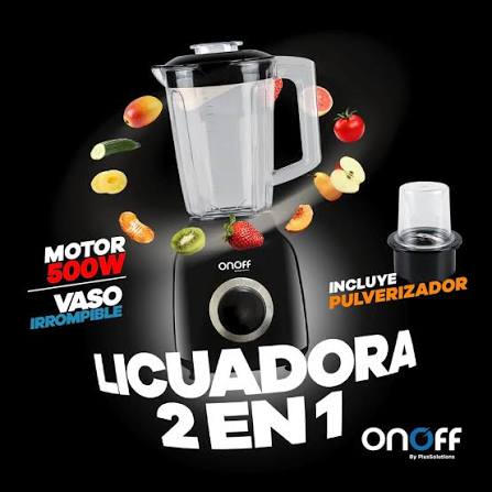 Licuadora 2en1 on off